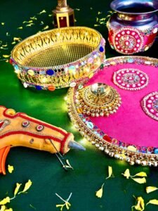 Karwa Chauth 4 Piece Pooja Sets
