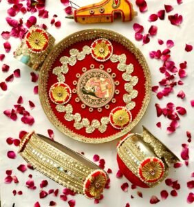 Karwa Chauth 4 Piece Pooja Sets