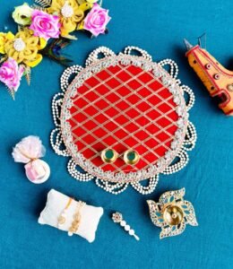 Handcrafted Designer Rakhi Thalis