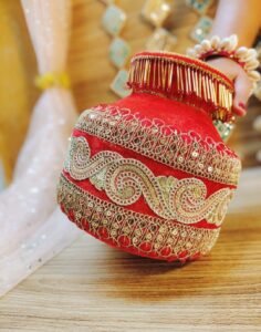 Vibrant Velvet kalash Red