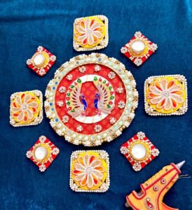 Exquisite rangoli set (Set of 9)